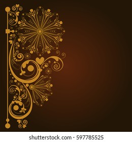 vector vintage floral  background