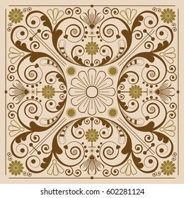vector vintage floral  background
