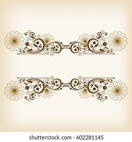 vector vintage floral  background