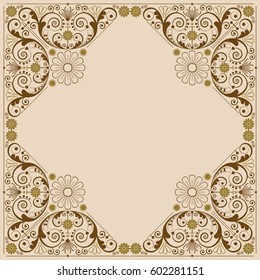 vector vintage floral  background