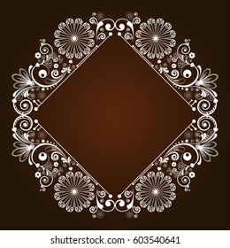 vector vintage floral  background