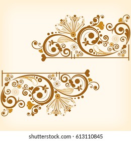vector vintage floral  background