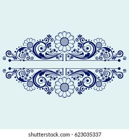 vector vintage floral  background
