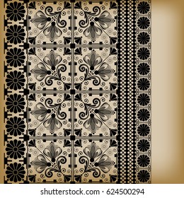 vector vintage floral  background