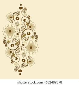 vector vintage floral  background