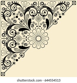 vector vintage floral  background
