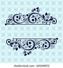 vector vintage floral  background