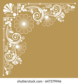 vector vintage floral  background