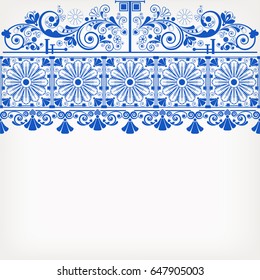 vector vintage floral  background