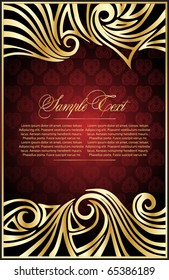 Vector  vintage  floral  background