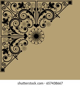 vector vintage floral  background
