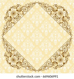 vector vintage floral  background