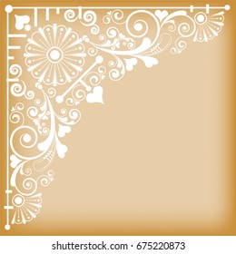 vector vintage floral  background