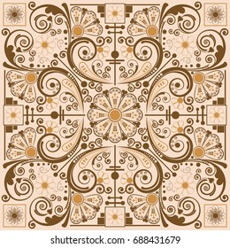 vector vintage floral  background 
