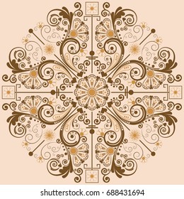 vector vintage floral  background 
