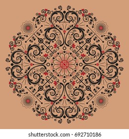 vector vintage floral  background