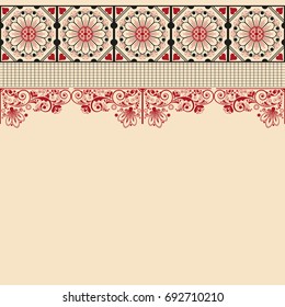 vector vintage floral  background