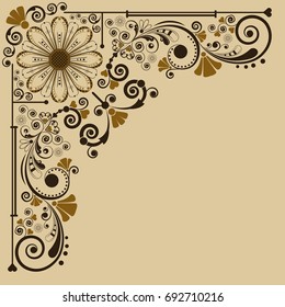 vector vintage floral  background