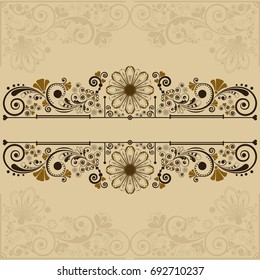 vector vintage floral  background