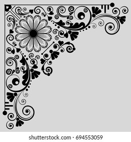 vector vintage floral  background