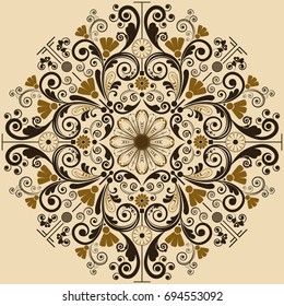 vector vintage floral  background