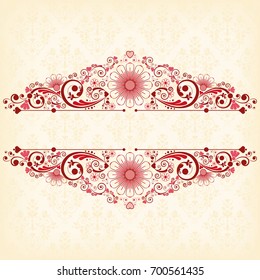 vector vintage floral  background