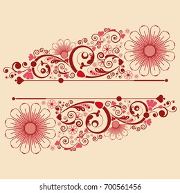 vector vintage floral  background