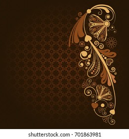 vector vintage floral  background