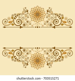 vector vintage floral  background