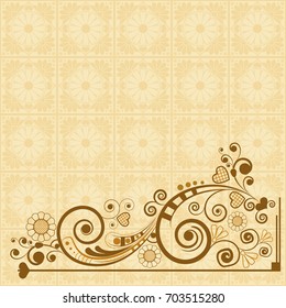 vector vintage floral  background