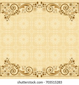 vector vintage floral  background