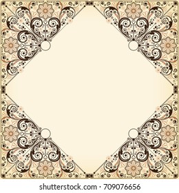 vector vintage floral  background