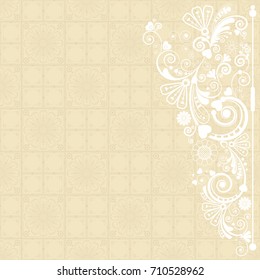 vector vintage floral  background