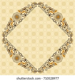 vector vintage floral  background