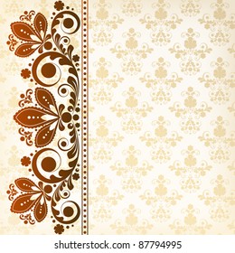 vector vintage floral  background