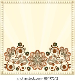vector vintage floral  background
