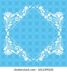 vector vintage floral  background with decorative flowers for design