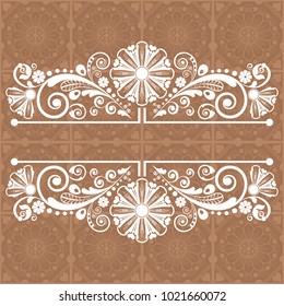 vector vintage floral  background with decorative flowers for design