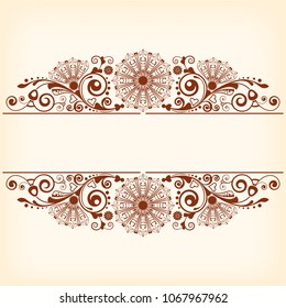 vector vintage floral  background with decorative flowers for design