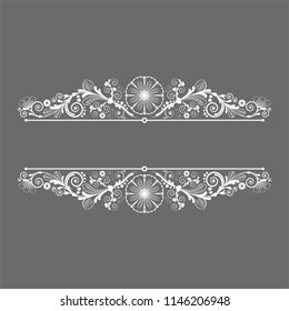 vector vintage floral  background with decorative flowers for design