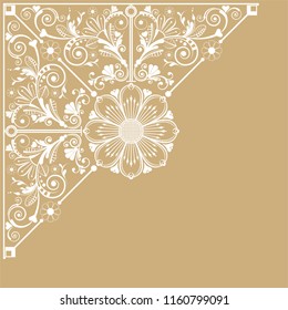 vector vintage floral  background with decorative flowers for design