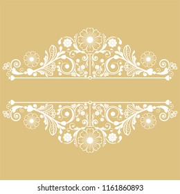 vector vintage floral  background with decorative flowers for design