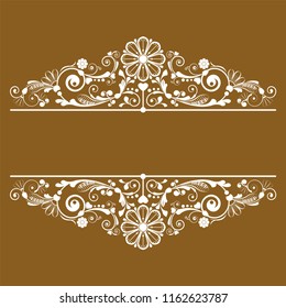 vector vintage floral  background with decorative flowers for design