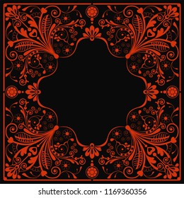 vector vintage floral  background with decorative flowers for design