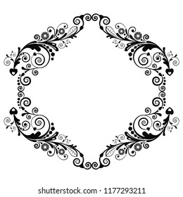 vector vintage floral  background with decorative flowers for design