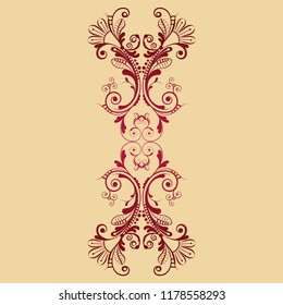 vector vintage floral  background with decorative flowers for design