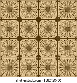 vector vintage floral  background with decorative flowers for design