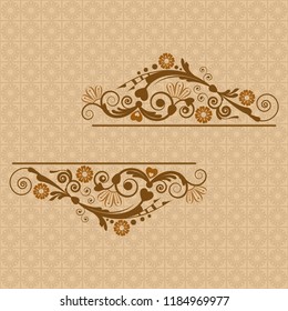 vector vintage floral  background with decorative flowers for design