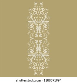 vector vintage floral  background with decorative flowers for design