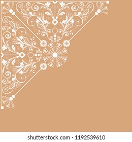 vector vintage floral  background with decorative flowers for design
